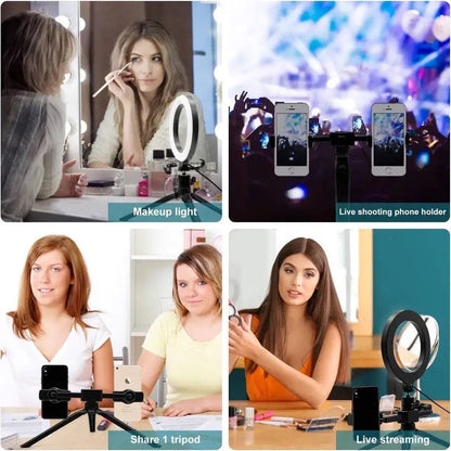 Multi Position Dual Mobile Clip Ring Light