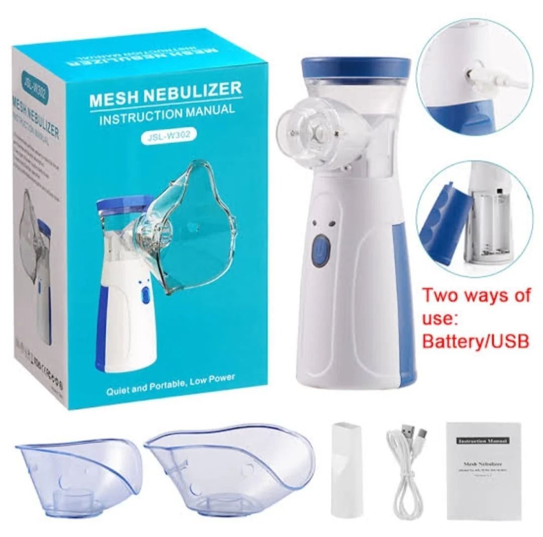 Portable Mesh Nebulizer For Kids And Adults - Health Accessory Designed For Respiratory Care