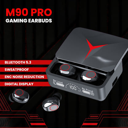 M90 Pro TWS Wireless Earbuds – Premium Bluetooth Earphones with LED Digital Display