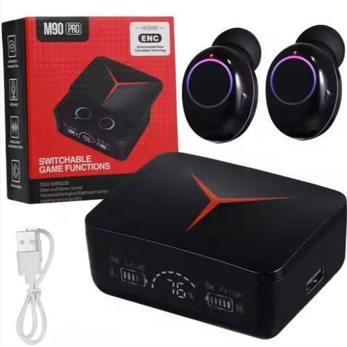 M90 Pro TWS Wireless Earbuds – Premium Bluetooth Earphones with LED Digital Display