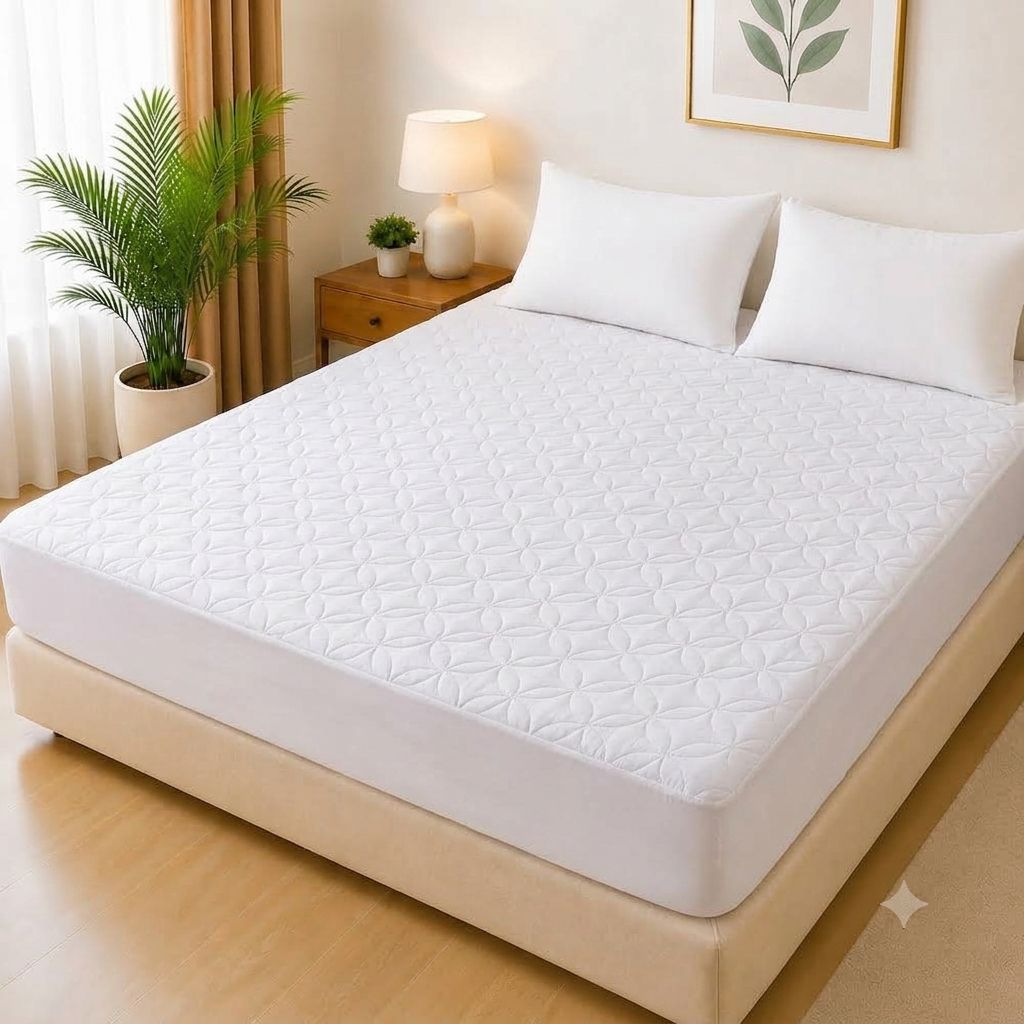 Ultrasonic Quilted Waterproof Mattress Protector (Without Pillow Case)