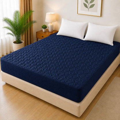 Ultrasonic Quilted Waterproof Mattress Protector (Without Pillow Case)