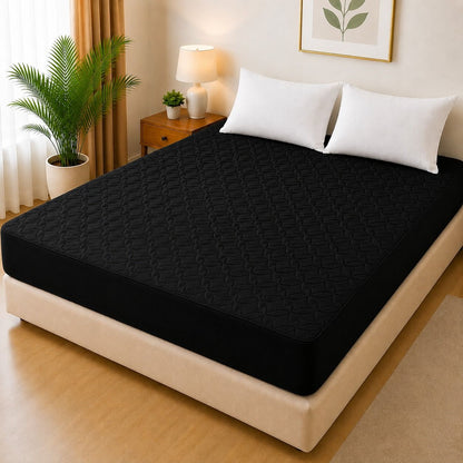 Ultrasonic Quilted Waterproof Mattress Protector (Without Pillow Case)