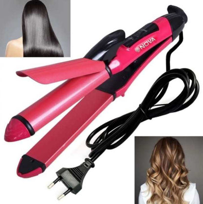 2in1 Nova Hair straightener & Curler | 2-in-1 Dual-Use Styling Tool | Quick Heat-Up Technology
