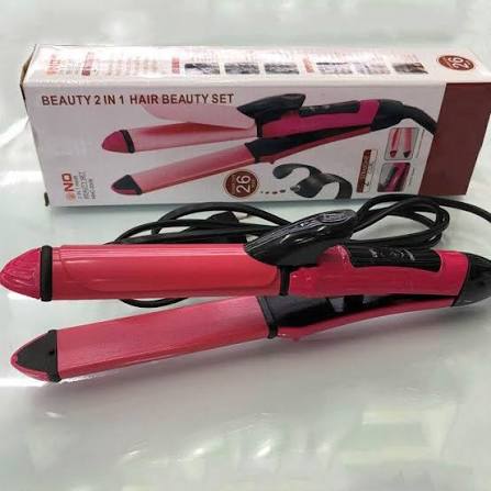 2in1 Nova Hair straightener & Curler | 2-in-1 Dual-Use Styling Tool | Quick Heat-Up Technology