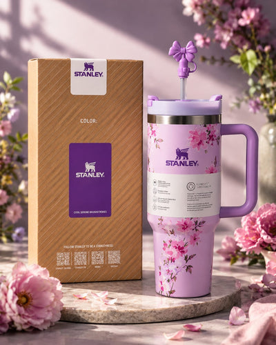 Stanley 40oz Printed Tumbler With Straw | Premium Stainless Steel Insulated Travel Mug