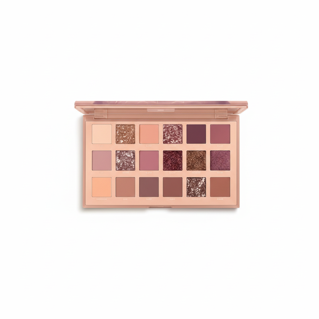 3-in-1 Makeup Combo Set – Blush Stick | 18 Color Eyeshadow Palette | 13 PCS Makeup Brushes Kit