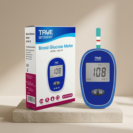 True Answer GLM-78 Blood Glucose Meter Blue ABS