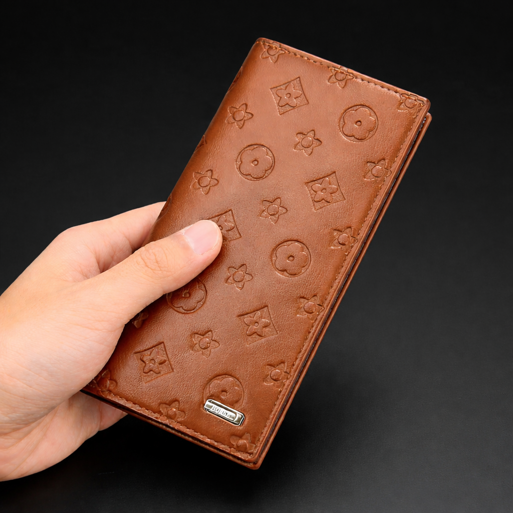 Monogram Luxe Long Wallet – Zip Around Purse with 14 Card Slots