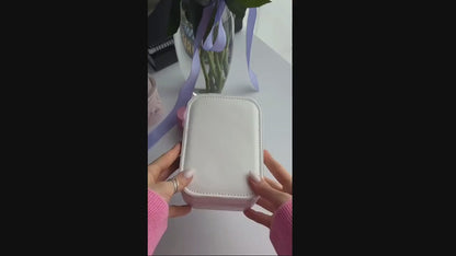 Portable Folding Makeup Mirror Jewellery Box | 3-Color LED Beauty Mirror