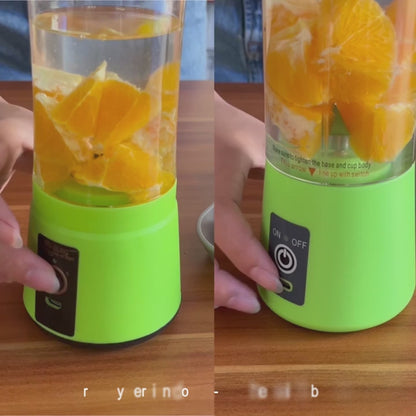 Portable 6 cuts Blender | USB Rechargeable Electric Blender | Mini Smoothie Maker | Random Color