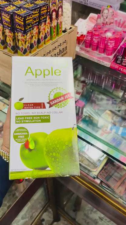 Apple Hair Color Cream Gentle Formula | Long Lasting Shine | Hair Care Product - 1000ML