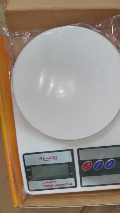 SF-400 Kitchen Weight Scale upto 10kg With Cell & Light | Weight Scale For Baking & Cooking