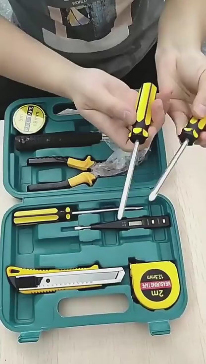 8 Pcs Professional Toolset With Storage Box - Tool Set Designed For Hardware Maintenance