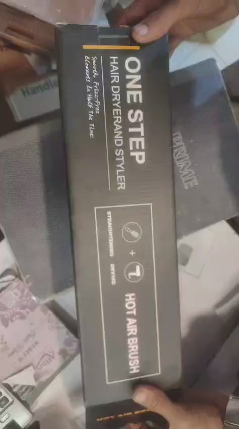 One Step Hair Dryer and Volumizer 3‑in‑1 Hair Dryer with Comb, Hair Straightener & Curler