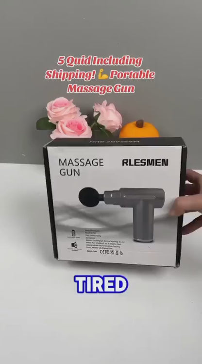 Massage Gun | 4 In 1 Multifunctional Full Body Massage Equipment Set | (Random Color)