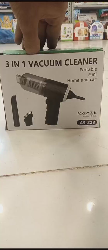 3-in-1 Portable Wireless Vacuum Cleaner | Small Vaccum Cleaner | Rechargable