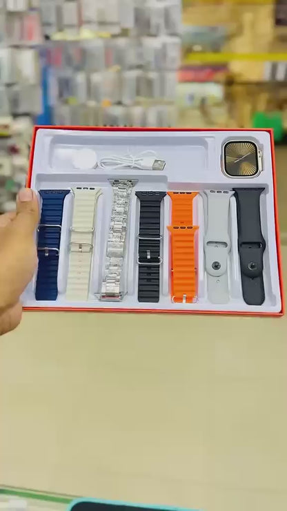 7 In 1 Ultra Smart Watch | Premium Quality | 7 Colour Strips