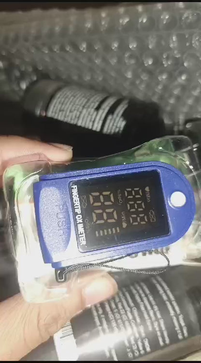 Fingertip Pulse Oximeter – Blood Oxygen Saturation & Heart Rate Monitor