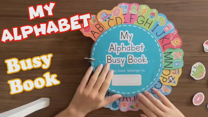 My Busy Book | Interactive Learning Kit for Kids| Magnetic Letters & Activity Pages