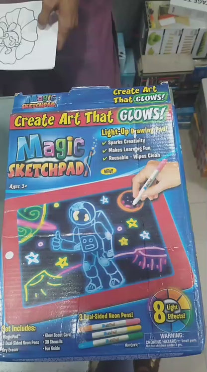 Magic Pad | Glowing LED Board | Draw /Sketch / Create / Doodle / Write / Learning Tablet