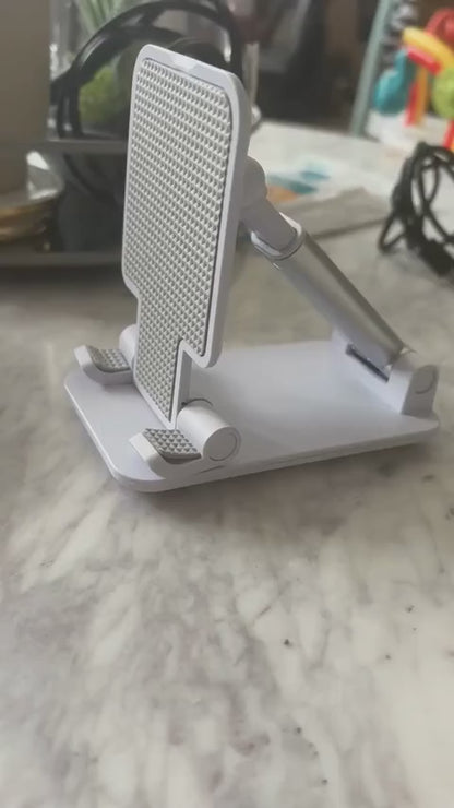 Premium Foldable Desktop Stand | Adjustable Height & Multi-Angle | Random Colour